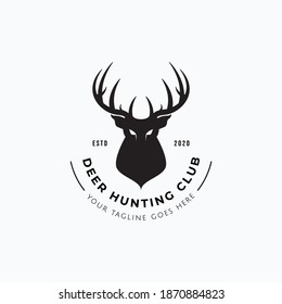 Vector Illustration Deer Head Silhouette Good Stock Vector (Royalty ...