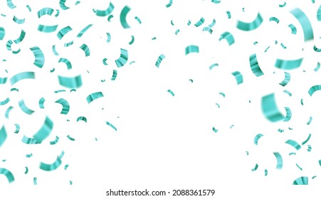 Vector illustration defocused gold confetti isolated on a transparent background for holiday greeting, Christmas card, wedding invitation