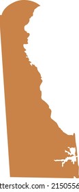 Vector Illustration of Delaware map
