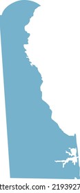 Vector Illustration of Delaware map