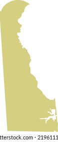 Vector Illustration of Delaware map