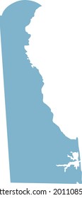 vector illustration of Delaware - US State map