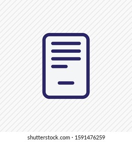 Vector illustration of delete icon colored line. Beautiful workplace element also can be used as remove file icon element.