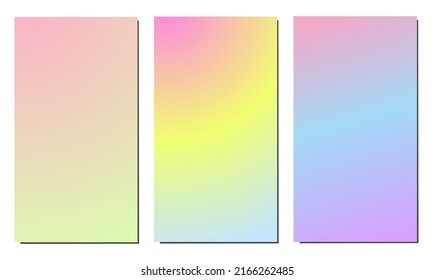 se pueden utilizar ilustraciones vectoriales de delicados fondos coloridos para fondos de pantalla, temas de sitios web, aplicaciones, patrones de tela. Color de degradado suave