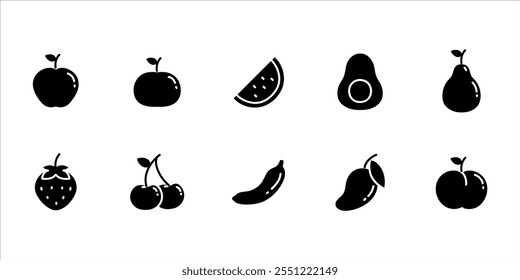 Vector illustration of delicious fruits
