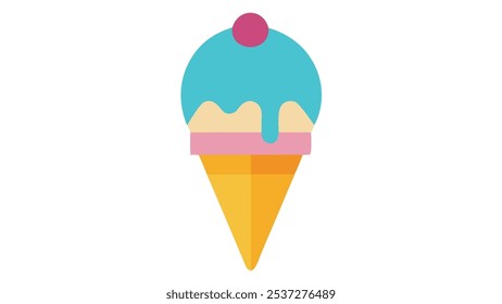 Vector illustration of a delicious ice cream