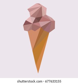 Vector illustration delicious ice cream.
