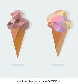 Vector illustration delicious ice cream.