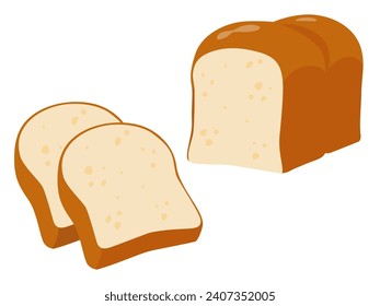 Vector illustration of delicious-looking bread