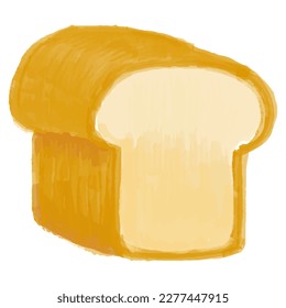 Vector illustration of delicious-looking bread in hand-drawn style.