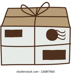 Ilustración vectorial de una entrega