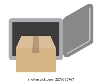 Vector illustration of delivery box