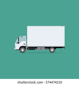 Vector illustration Delivery Cargo truck.
