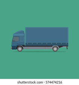 Vector illustration Delivery Cargo truck.