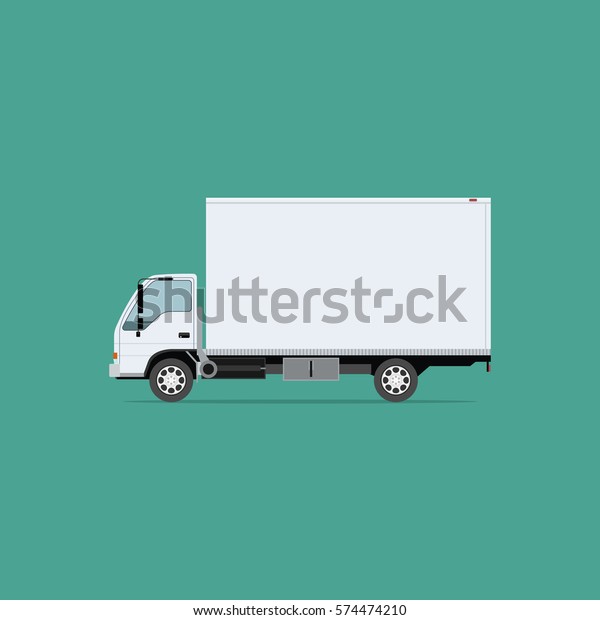 Vector illustration\
Delivery Cargo truck.