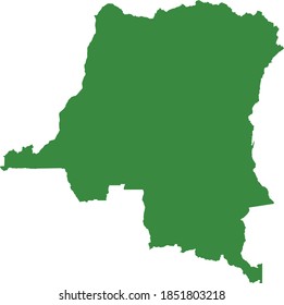 Vektorgrafik der Demokratischen Republik Kongo-Karte