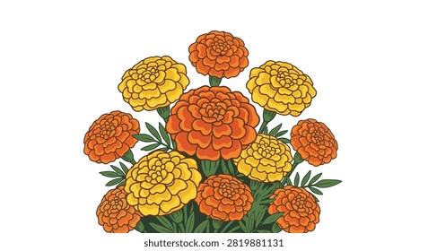 Vector illustration dense group
