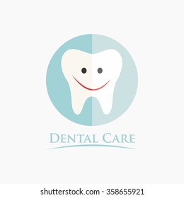 Vector Illustration of Dental Care. 