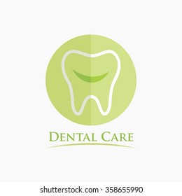 Vector Illustration of Dental Care. 
