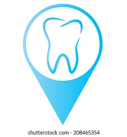 Vector illustration of dental label
