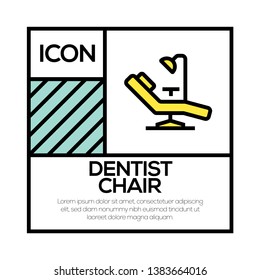 VECTOR ILLUSTRATION OF DENTIST CHAIR ICON CONCEPT