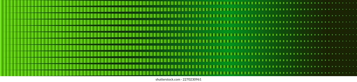 vector illustration depicting an abstract pattern in the form of a perforated horizontal panel in green shades for prints on banners and for interior design and web images
