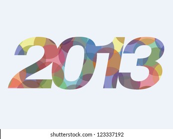 Vector Illustration Depicting The New Year 2013