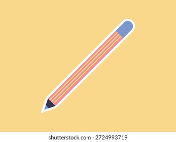 Ilustración vectorial que representa un lápiz.