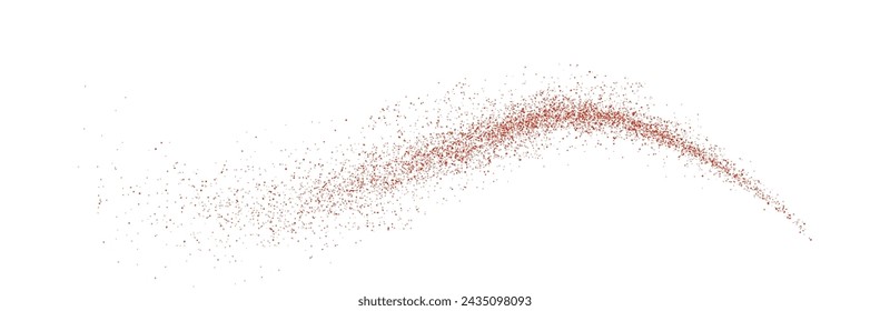 The vector illustration depicts a dynamic splatter of chili powder, dried pepper, spicy paprika, and other seasonings. Png.