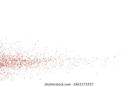 The vector illustration depicts a dynamic splatter of chili powder, dried pepper, spicy paprika, and other seasonings. Png.