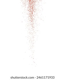 The vector illustration depicts a dynamic splatter of chili powder, dried pepper, spicy paprika, and other seasonings. Png.