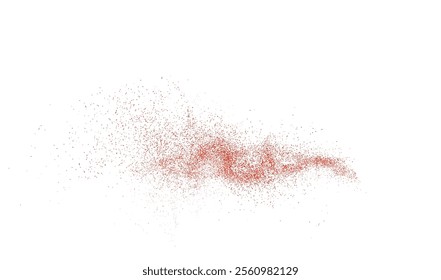 The vector illustration depicts a dynamic splatter of chili powder, dried pepper, spicy paprika, and other seasonings. Png.	
