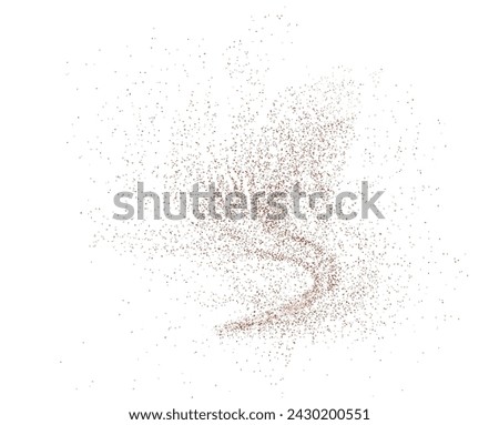 The vector illustration depicts a dynamic splatter of chili powder, dried pepper, spicy paprika, and other seasonings. Png.