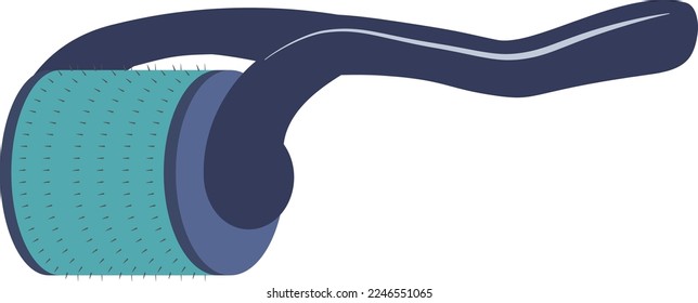 Vector illustration of a derma roller. Derma roller is a device that helps to remove the harmful dead cells and stimulates collagen production. 