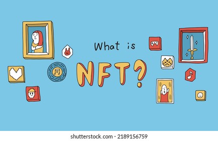 Vector illustration of
Description of NFTs for title image 