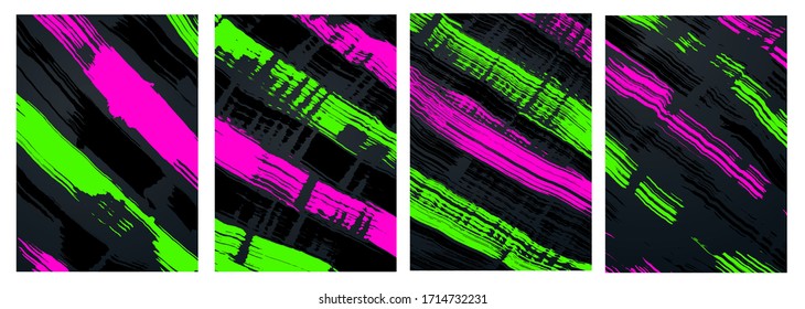 vector illustration design for a4 format. streaks brush background pattern for parties and music festivals. graphic design abstract shapes for text