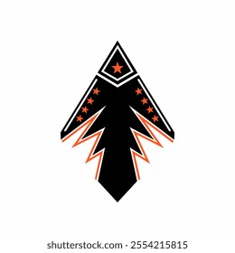 Vector illustration design of abstract airplane motif for kite toys, etc.