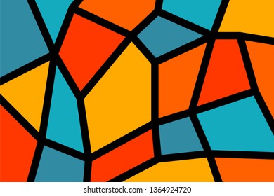 Vector illustration design. Abstract colored background. Simple shape concept.