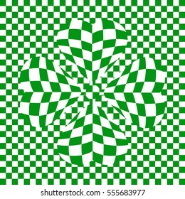 vector illustration design abstract a four-leaf clover