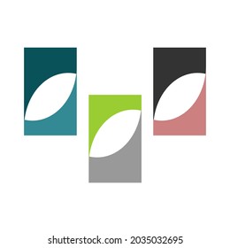 Vektorgrafik-Design des abstrakten Symbolblattelements.