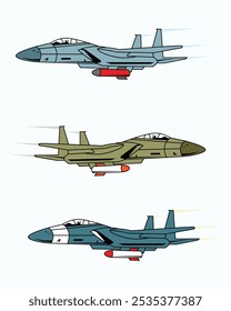  Diseño de la Ilustración vectorial del avión