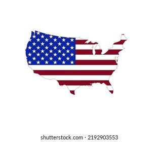 vector illustration design ,america map, american flag