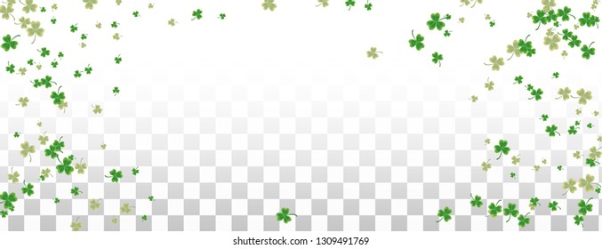 Vector illustration Design banner on St. Patrick's Day. effect clover. Simple banner for the site, shop, 