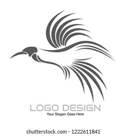 Vector Illustration Design Bird Template Logo