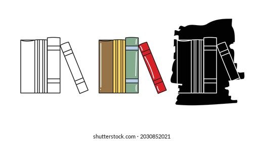 Vector illustration Design book icon isolated onn white background. 