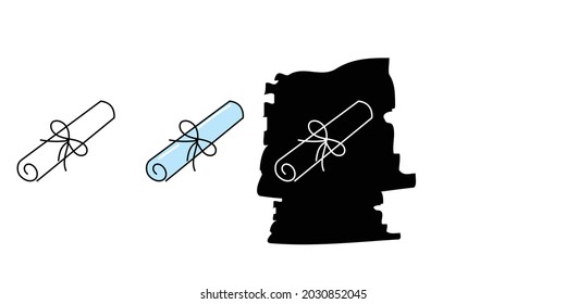 Vector illustration Design book icon isolated onn white background. 
