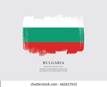 Vector illustration design of Bulgaria flag layout