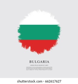 Vector illustration design of Bulgaria flag layout
