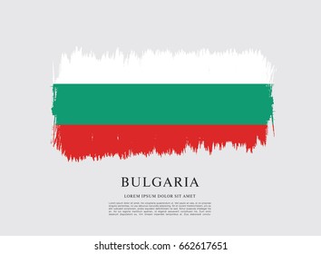 Vector illustration design of Bulgaria flag layout