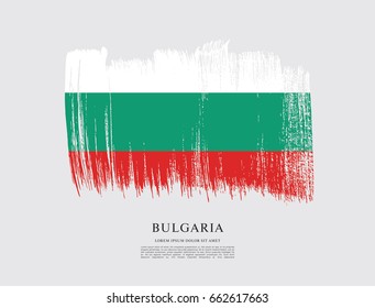 Vector illustration design of Bulgaria flag layout